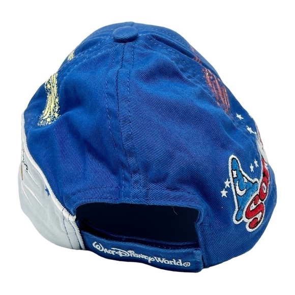 WALT DISNEY WORLD Mickey Fantasia Sorcerer Size Youth Blue White Cap - Picture 10 of 13